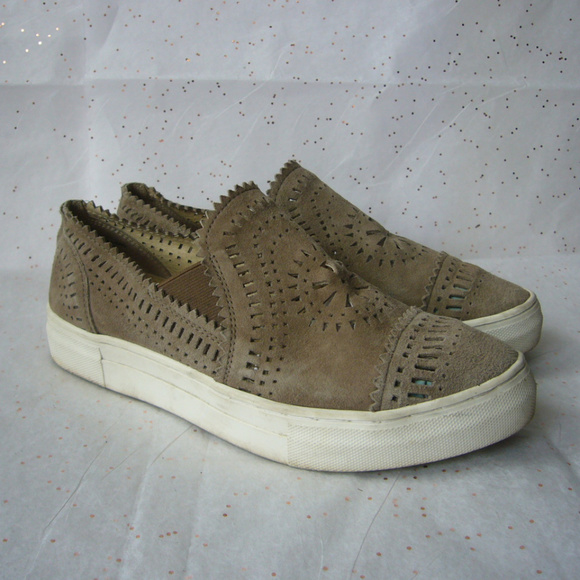 Seychelles So Nice Slip on Suede Platform Sneaker Loafer Tan Taupe 8.5 Casual - Picture 4 of 7